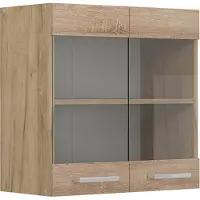 Vicco R-Line Glazen keukenkast – 60 cm Sonoma