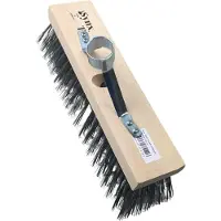 Synx Store Staaldraad bezem met steelhouder 30 cm Synx Tools- onkruidbezem - staalborstel - Staaldraadbezem met steelhouder