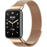 Strap-it Milanees Smartwatch bandje - Geschikt voor Xiaomi Smart Band 7 Pro Milanese band - rosé goud - Horlogeband / Polsband / Armband