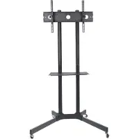 Techly ICA-TR16T Mobiele TV Stand 37-70" tot 50kg verstelbaar 2 planken