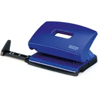Novus Locher C 216, Stanzleistung: 16 Blatt, blau Lochung: 80 mm, mit Anschlagschiene, aus Metall, mit