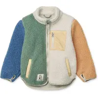 Liewood Tussenjas 'Nolan' camel / ecru / enziaan / riet