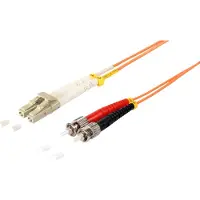 S-Impuls LC - ST Duplex Optical Fiber Patch kabel - Multi Mode OM2 - oranje / LSZH - 10 meter
