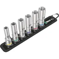 Wera 5004565001 Belt C Deep 1 6-delige Doppenset Incl. Houder - 1/2"