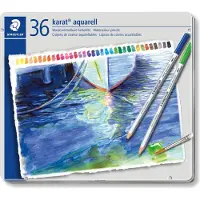 Staedtler Crayons de couleur aquarellables beaux-arts Multicolore