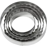 Creativ Company Uitsteekvormen, cirkel, 5st.