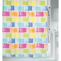 Spirella Douchegordijn Polyester – Anti-Schimmel Douchegordijn – Waterdicht Douchegordijn voor de Badkamer