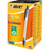 BIC Ecolutions Clic Stic balpen zwart (50 stuks)