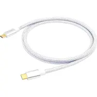 Equip 128356 USB 3.2 Gen 2x1 Type-C naar Type-C, mannelijk/mannelijk, 1,0 meter, 5A, wit