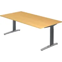 Hjh OFFICE PRO XTRA XB 2E GC - Beuken 200 x 100 Tafelhoogte I In hoogte verstelbaar