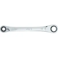 Wiha 45421 45421 Dubbele ringsleutelratelset Sleutelbreedte (metrisch) 10 - 19 mm