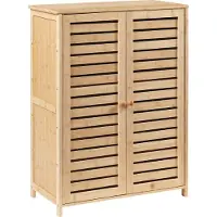 En.casa Schoenenkast Klamp 87,5x66x33 cm bamboe