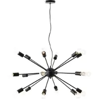 Brilliant 18-lichts hanglamp Dree zwart