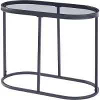 En.casa Bijzettafel Luleå 55x27,5x45 cm zwart