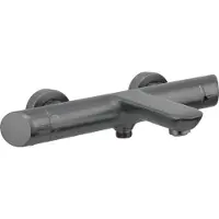 Deante Wandbadmengkraan, titanium, messing, met twee handgrepen, mengkraan - elegantie en functionaliteit voor elke badkamer