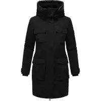 NAVAHOO Winterparka 'Eissturm 14' grijs / zwart