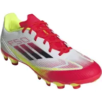 Adidas Heren F50 League MG Multi Ground Voetbalschoenen Cloud White/Core Black/Solar Yellow