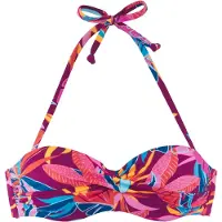 Buffalo Bikinitop blauw / geel / bessen / pink