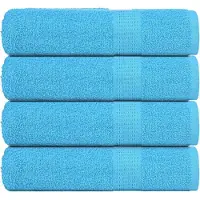 vidaXL Handdoeken FROGN 4 st 50x100 cm 360 g/m² turquoise