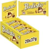 Balisto Honey Almond Chocoladereep - 20 x 2 stuks - honing en amandel - tussendoortje