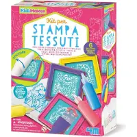4M Knutselen - Zeefdruk Voor Kinderen - Creatief Speelgoed - Hobbypakket - KidzMaker Art Kit - 5+