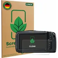 ScreenLeaf 2 Stuks Screenprotector voor Blackmagic Pocket Cinema Camera 4K / 6K - Hoogwaardige Beschermfolie transparant