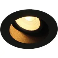 Artdelight Venice 2408 - inbouwspot - Ø 80 mm, Ø 68 mm inbouwmaat - 8W dimbare LED incl. - IP44 - zwart