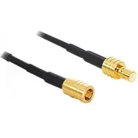 DeLOCK SMB (m) - SMB (v) verlengkabel - RG174 - 50 Ohm / zwart - 5 meter