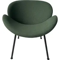 Paper Flow Fauteuil SMILE Paperflow - polyurethaanschuim - staal en polyester - zwart en groen