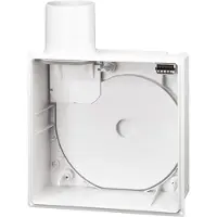 Helios Ventilatoren ELS-GU Housing Geschikt voor buisdiameter: 80 mm Wit