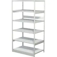 Kerkmann Complete stelling PROGRESS 500 T, basissectie, zonder achterwand, H 1900 x B 950 x D 640 mm