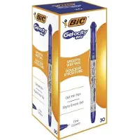 BIC Gelocity STIC Rollerballpen Blauw 0,5 mm Fijn Balpen 30 Stuks