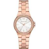 Michael Kors Roze Gouden Dames Horloge Met Mineraalglas