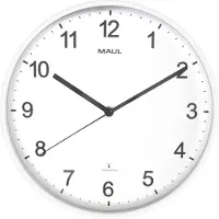 MAUL Sprint witte wandklok met witte wijzerplaat (Ø 30,5 cm)