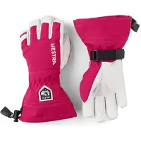 Hestra Army Leather Heli Ski, skihandschoenen, junior, roze