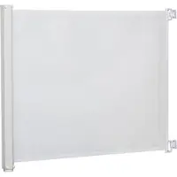 PawHut Hondenscheidingswand met automatische oprolfunctie D06-030V01 - wit - 115x5.50x82.50