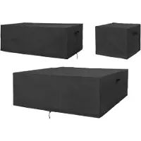 Ebuy24 Tuinmeubelhoes Luxury | polyester zwart 173x60x173 cm tuinmeubelhoezen | NADUVI