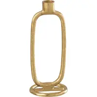 J-Line Kaarshouder ovaal aluminium goud