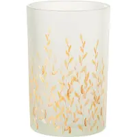 J-Line Windlicht sally glas oranje/transparant large