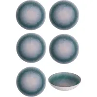 Hazel & Bos Juntos - Kom - 17,5 cm - Porselein - Set van 6 – Azul