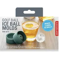 Kikkerland Set van 2 CU341 Golfbalvormige ijsblokjesvormpjes groen