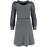Vive maria - Rockabilly Mini-jurk - Cottage Girl Dress - XS tot XL - voor Vrouwen - zwart-grijs - Maat M
