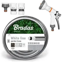 Bradas White Line Tuinslang Set 20m - 13 mm (1/2") - Compleet met Sproeikop en Koppelingen