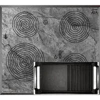 Kaiser inductiekookplaat KCT 6705 FI ÄRA+Grillplaat, 60 cm, grotschilderijmotief, 4 kookzones