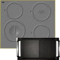 Kaiser KCT 6705 RI Herd+Grillplaat,Inductiekookplaat, 60 cm, 4 kookzones, gietijzeren kookplaatdesign