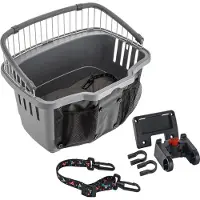 Ferplast Fietsmand Atlas Bike 20 - Hondenfiets-accessoires - 47x35.5x34.5 cm Grijs