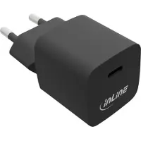 InLine USB thuislader | 1x USB-C PD | GaN | 33W | zwart