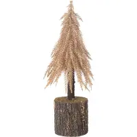 J-Line kerstboom small kunststof koper - 35 cm - Ø 12 cm