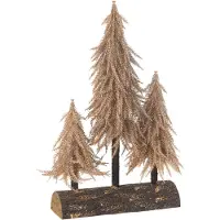 J-Line Kerstboom bos kunststof koper