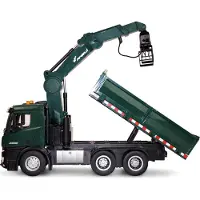 Amewi 22568 Arocs Kranwagen 1:14 Elektro RC truck RTR Incl. accu en laadkabel, Met geluidsfunctie, Met lichteffect